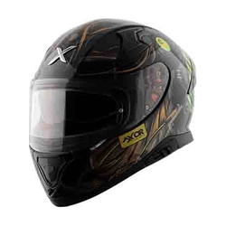 Axor Apex Seadevil Full Face Helmet With Optically Correct Visor (Black Gold, M)